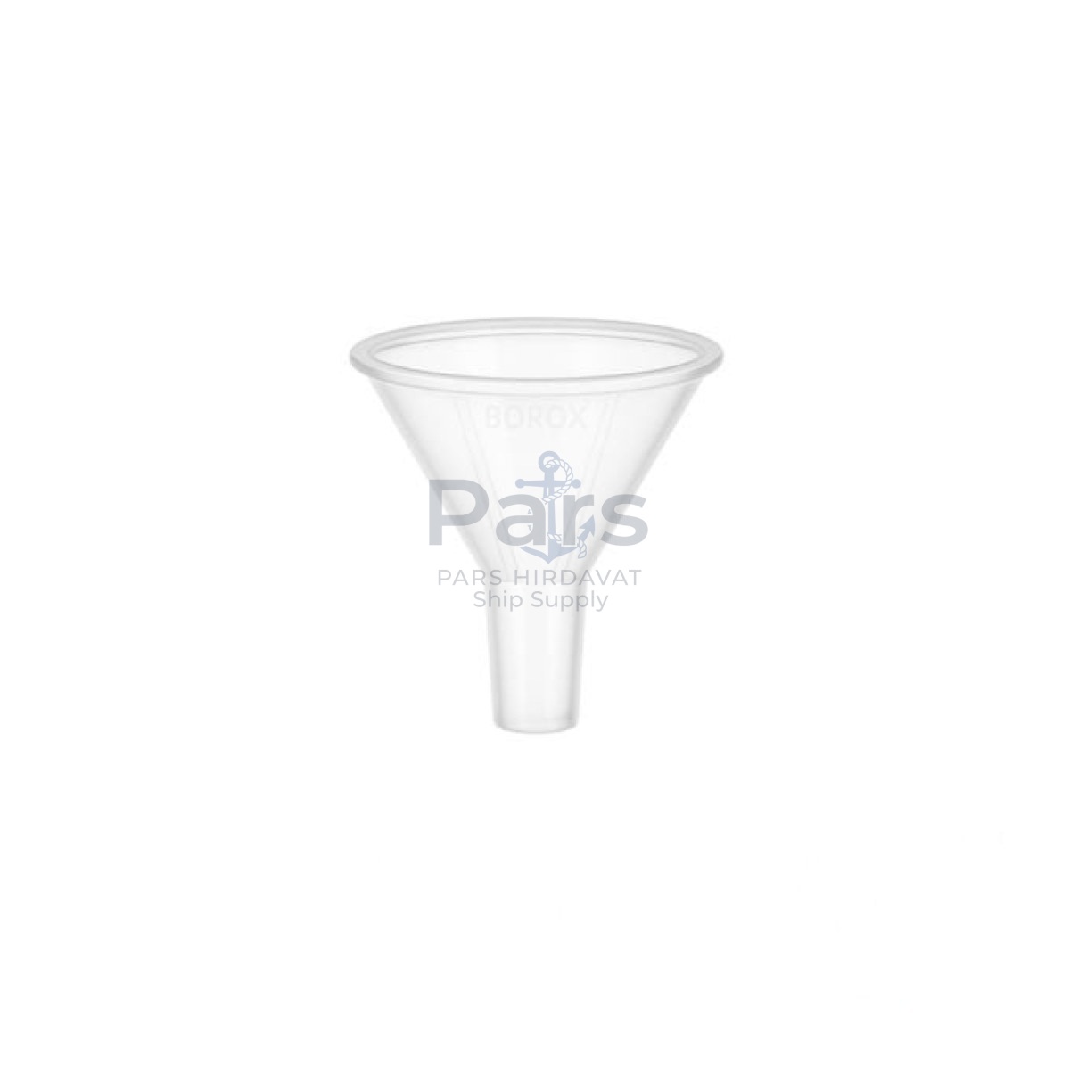 Borox Plastik Toz Huni 65mm - Laboratuvar Hunisi - Paralel Gövde
