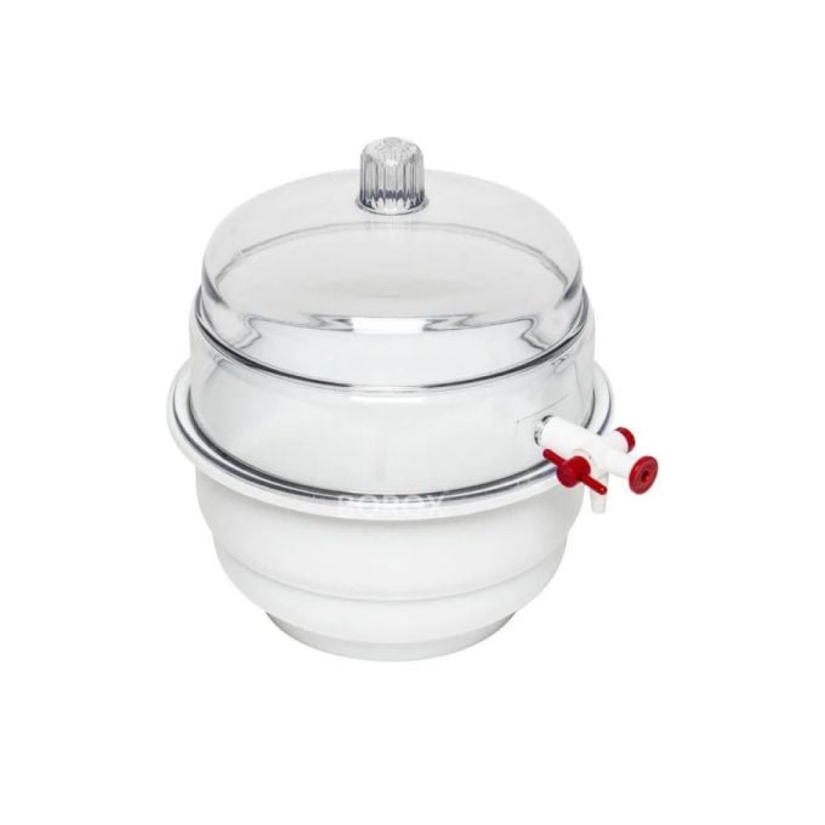 Borox Plastik Vakumlu Desikatör 250mm - Desikatör Kapağı Disk Dahil