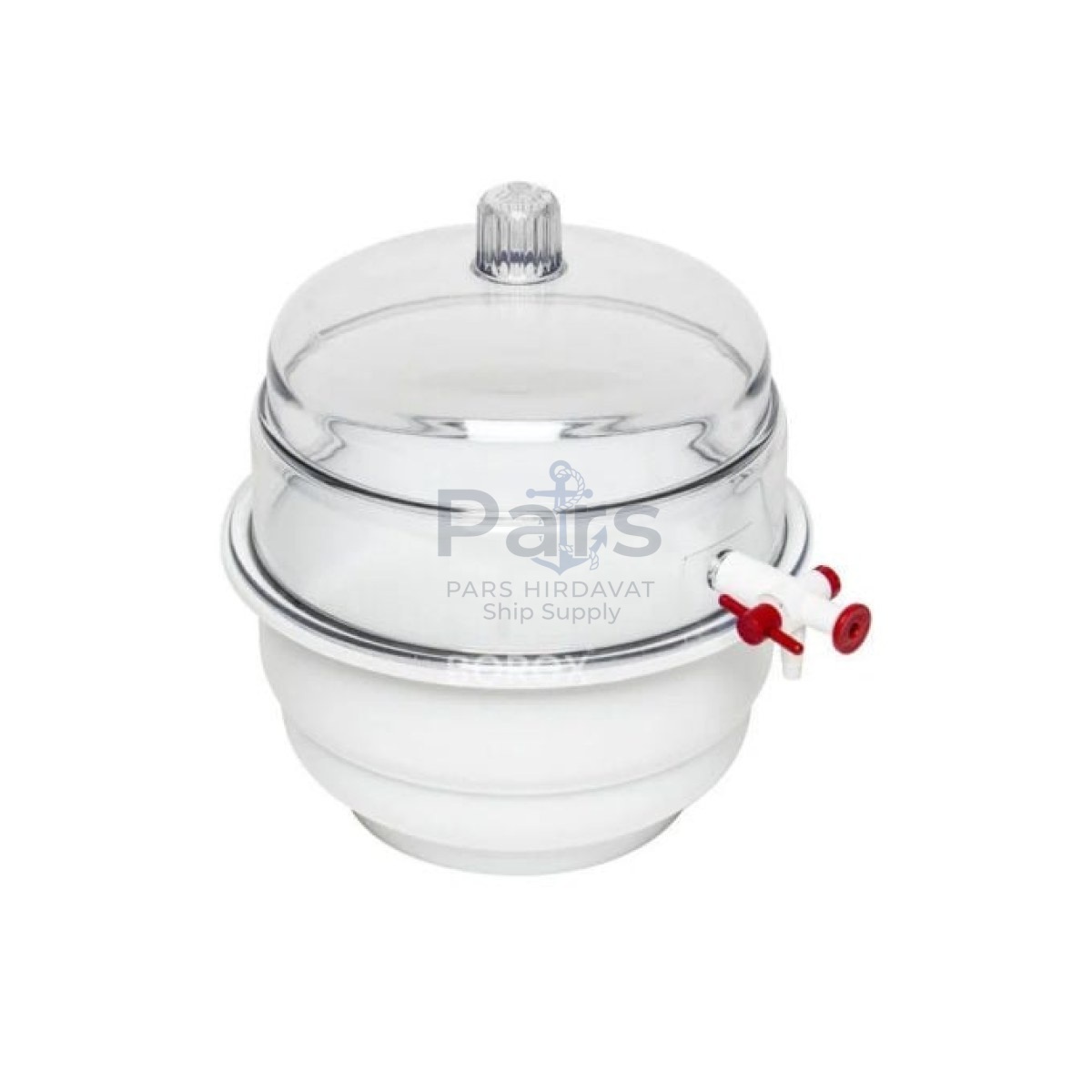 Borox Plastik Vakumlu Desikatör 250mm - Desikatör Kapağı Disk Dahil