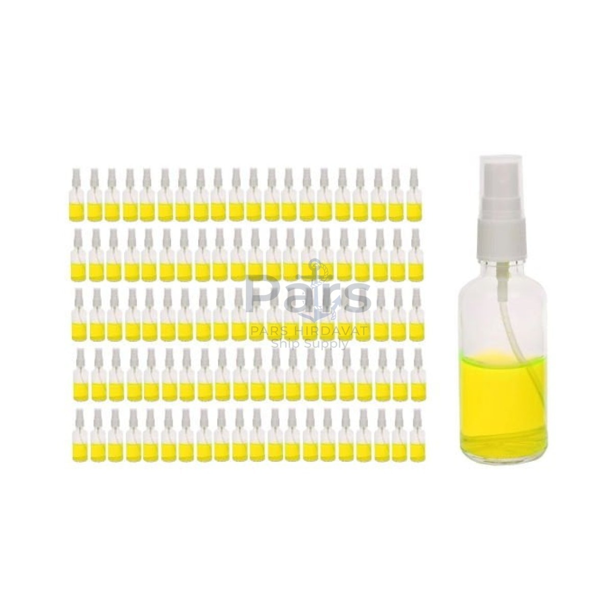 Borox Cam Sprey Şişesi 50 ml - Spreyli Kolonya Şişe 50 cc - 100 pcs Toptan