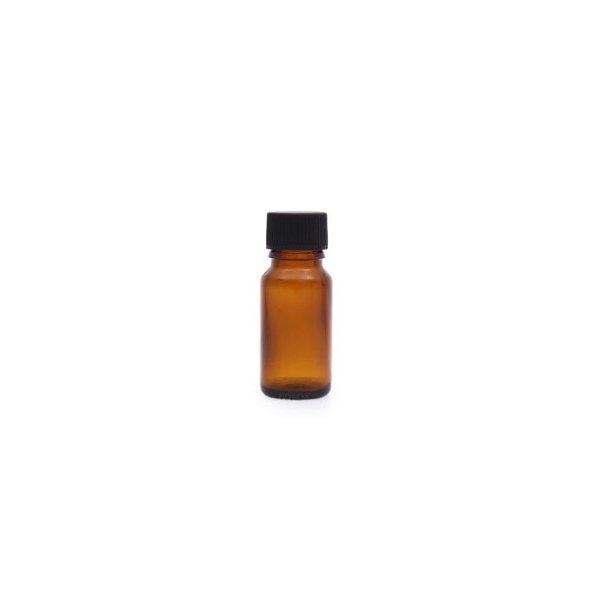 Borox Amber Cam Şişe 10 ml - Siyah Kapaklı Şişe 10cc