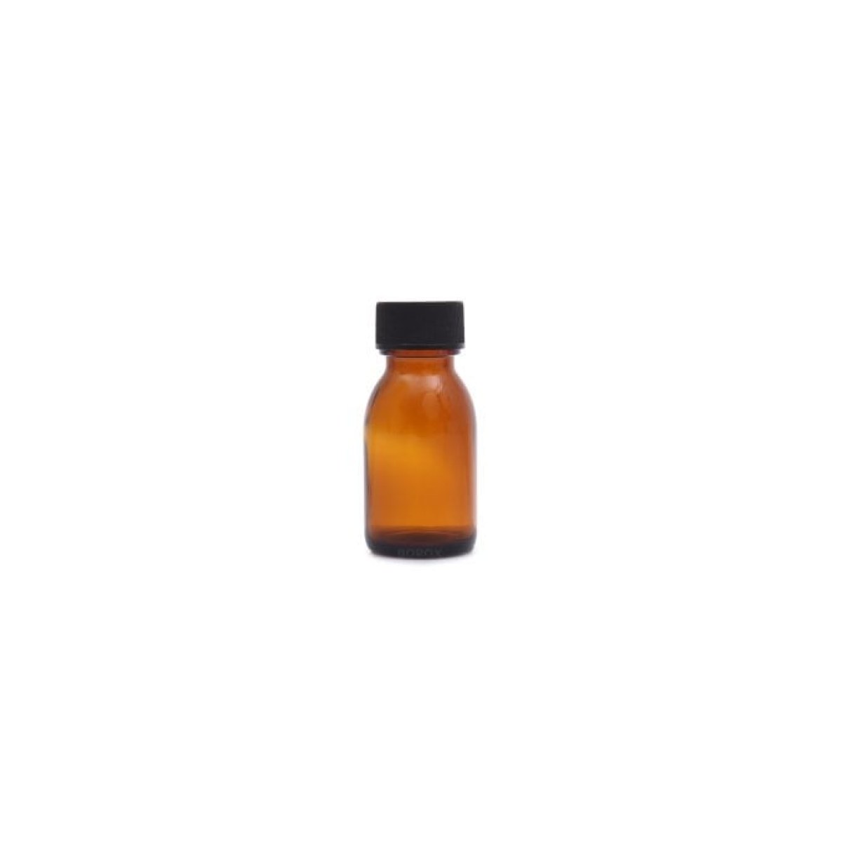 Borox Amber Cam Şişe 20 ml - Siyah Kapaklı Şişe 20cc
