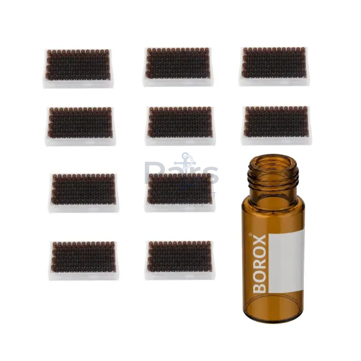 Borox Cam Vial 2 ml Amber - Vida Boyunlu ND9 - Hacim Ölçekli - 1000 pcs Toptan