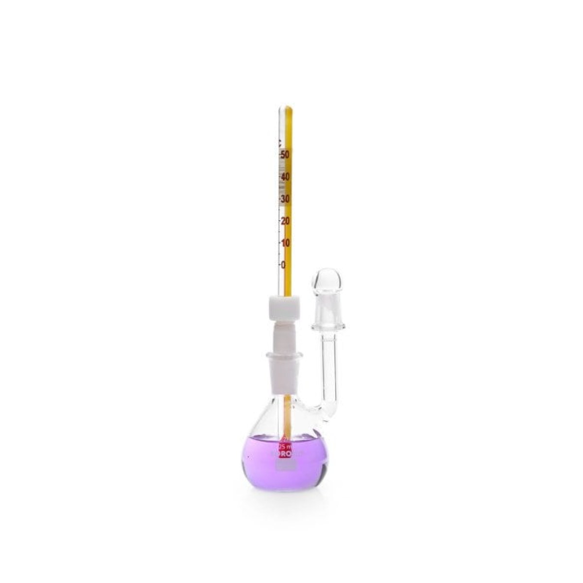 Borosil Cam Piknometre 25 ml - Kalibreli - Termometreli