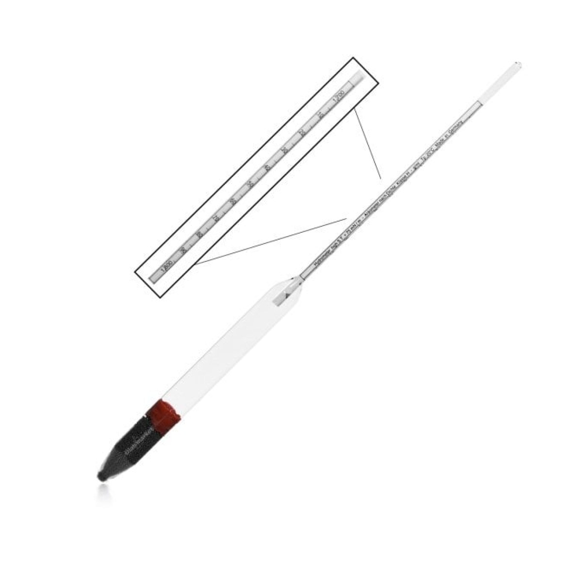 Greinorm Alman Hidrometre - Dansimetre 1.700-1.800 gr/cm3