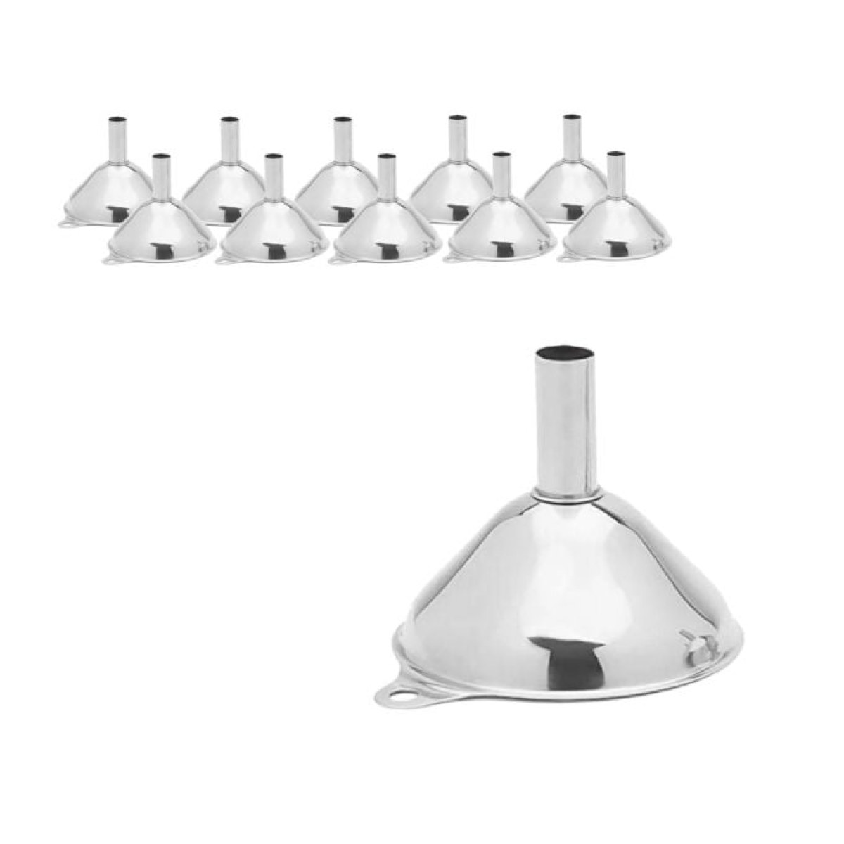 Borox Stainless Steel Huni 55mm - Laboratuvar Hunisi 10lu
