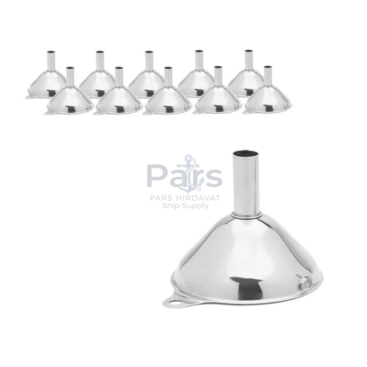 Borox Stainless Steel Huni 55mm - Laboratuvar Hunisi 10lu