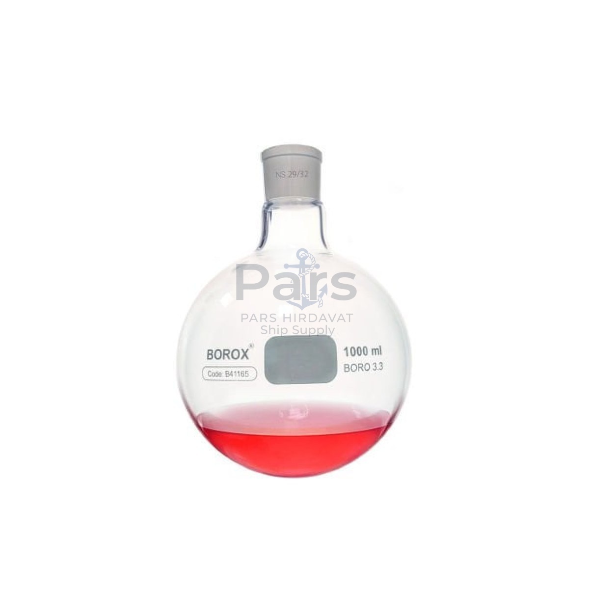 Borox Cam Balon 1000 ml - Dibi Yuvarlak - Norm Şilifli 29/32 - Kaynatma Balonu