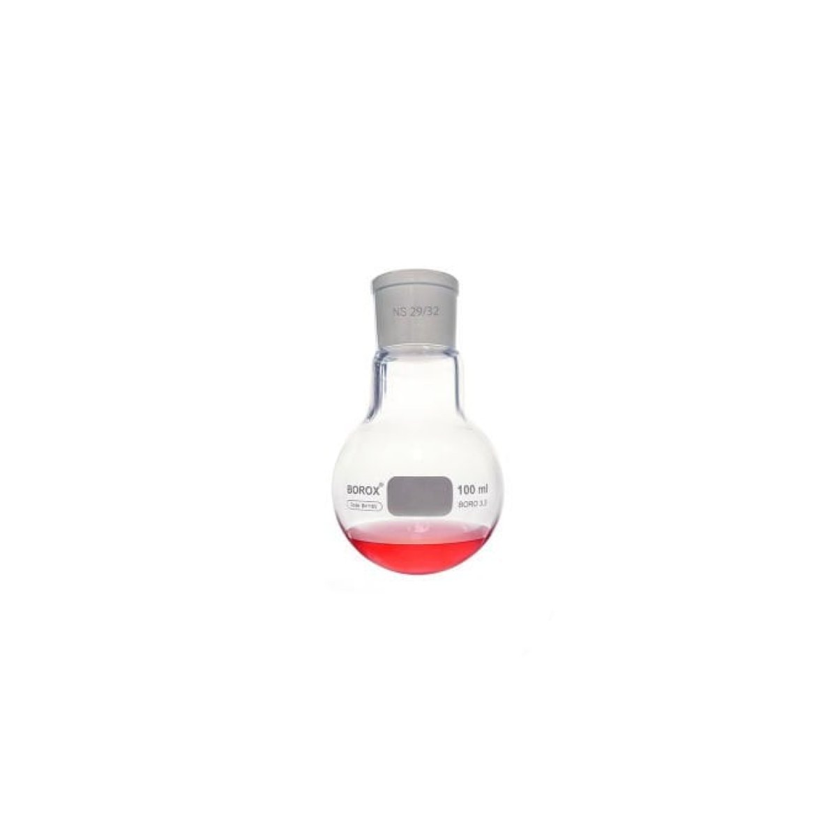 Borox Cam Balon 100 ml - Dibi Yuvarlak - Norm Şilifli 29/32 - Kaynatma Balonu