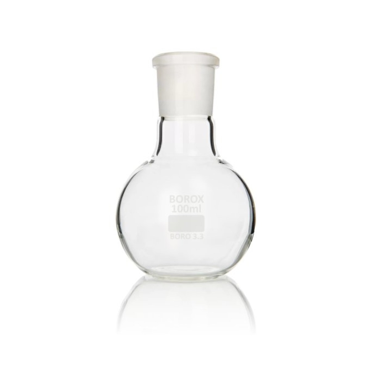 Borox Cam Balon 2000 ml - Dibi Düz - Norm Şilifli - 29/32