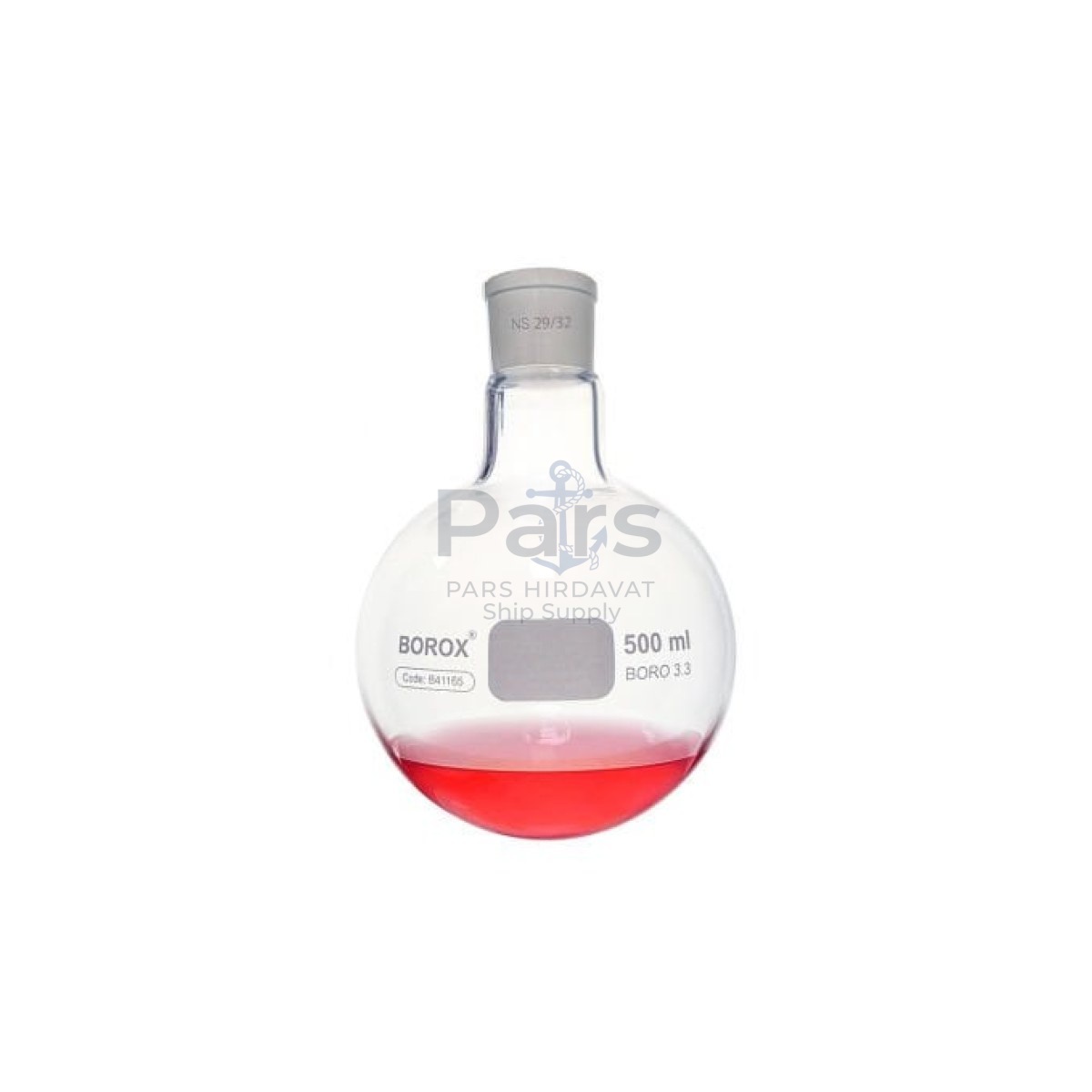Borox Cam Balon 500 ml - Dibi Yuvarlak - Norm Şilifli 29/32 - Kaynatma Balonu