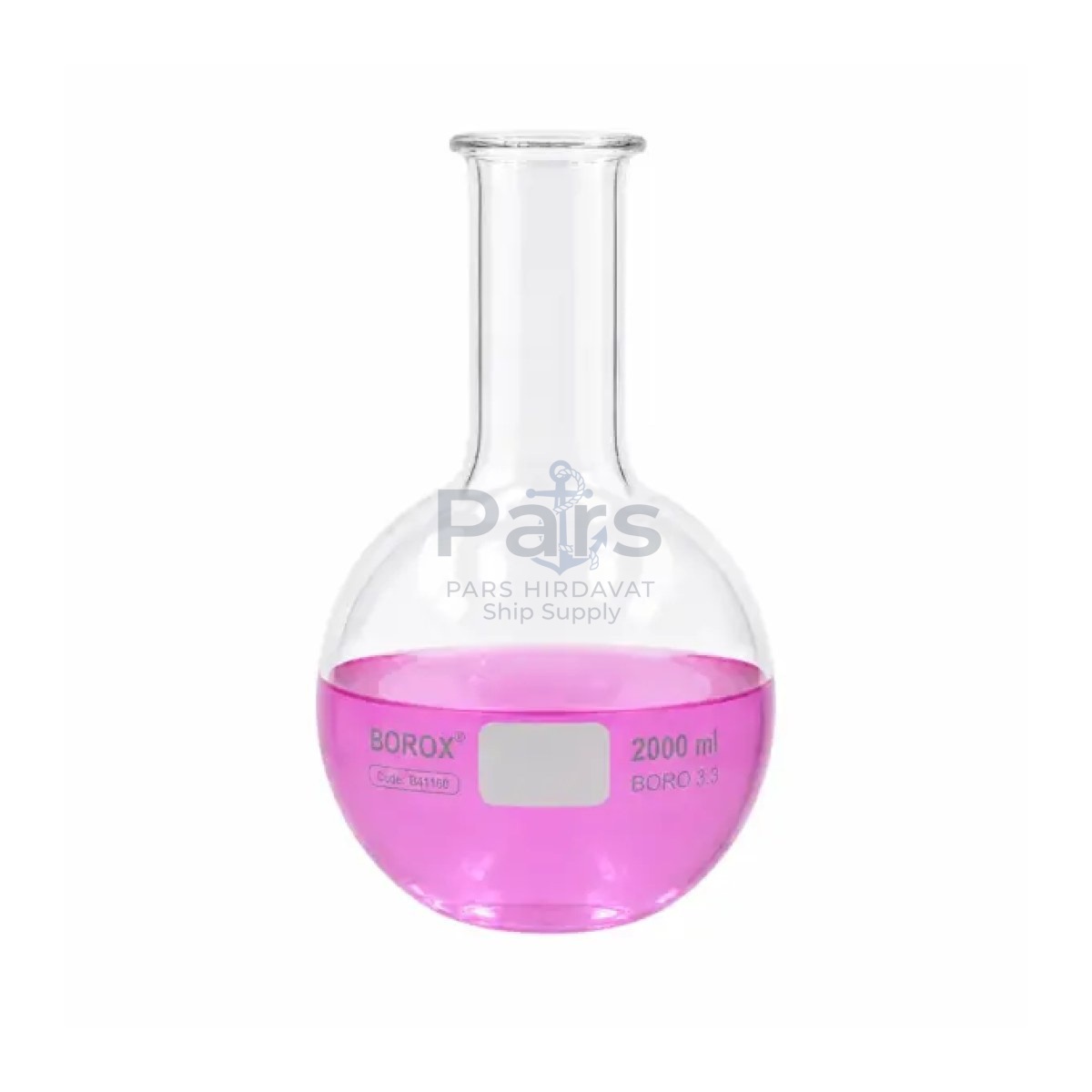 Borox Cam Balon 2000 ml - Dibi Yuvarlak - Kaynatma Balonu