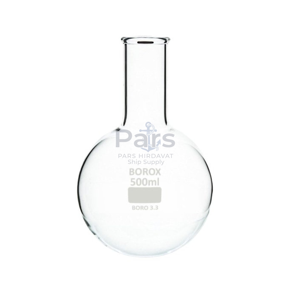 Borox Cam Balon 1000 ml - Dibi Yuvarlak - Kaynatma Balonu