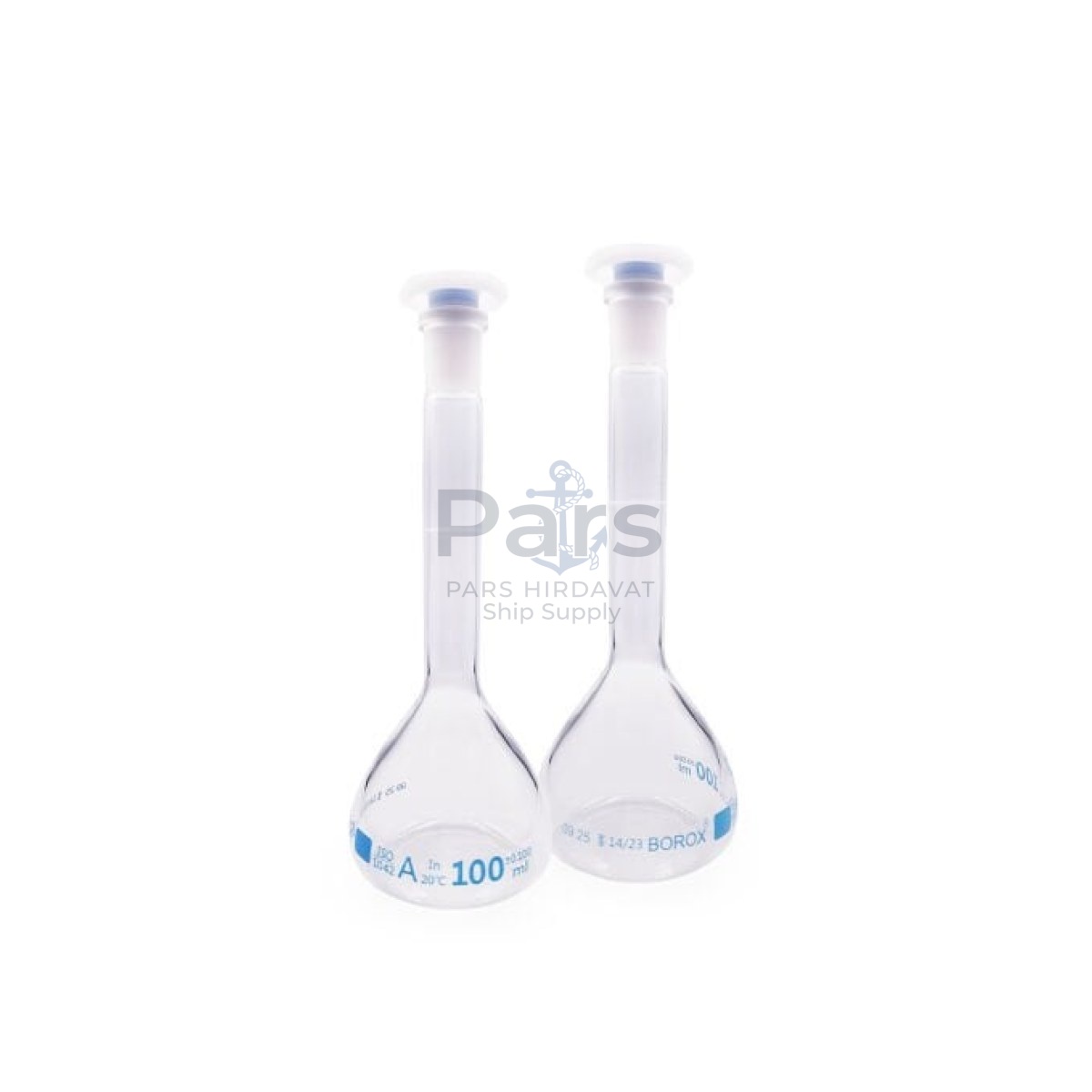 Borox Cam Balon Joje 100 ml - PP Tıpalı - Class A Sertifikalı - Cam Flask - 2 pcs/Paket