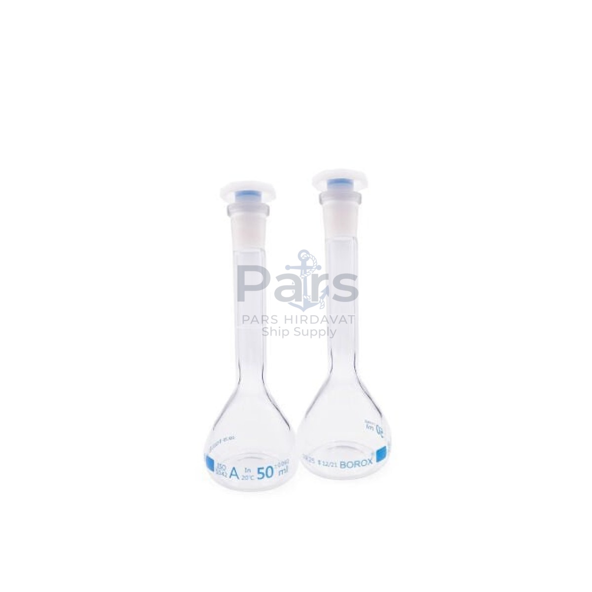 Borox Cam Balon Joje 50 ml - PP Tıpalı - Class A Sertifikalı - Cam Flask - 2 pcs/Paket