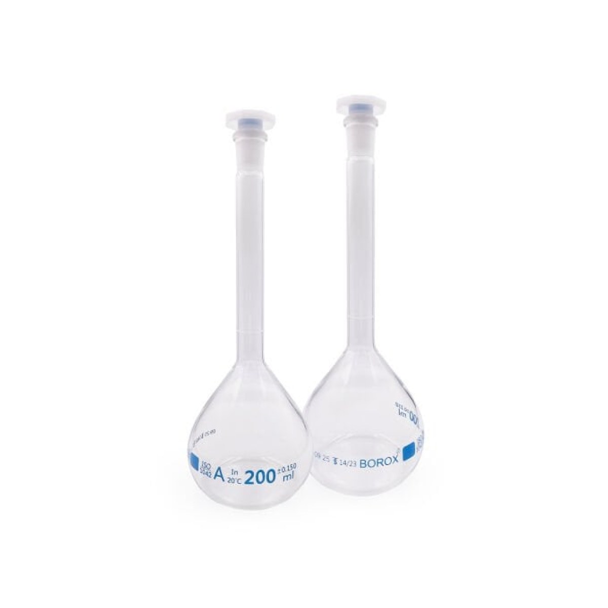 Borox Cam Balon Joje 200 ml - PP Tıpalı - Class A Sertifikalı - Cam Flask - 2 Adet/Paket