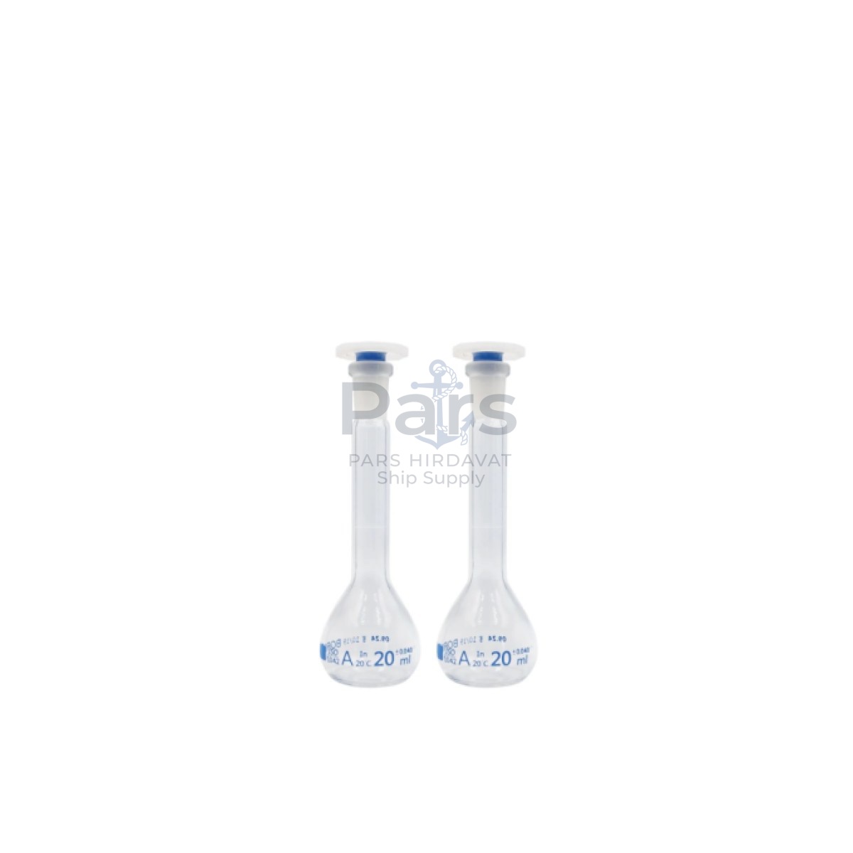 Borox Cam Balon Joje 20 ml - PP Tıpalı - Class A Sertifikalı - Cam Flask - 2 pcs/Kutu