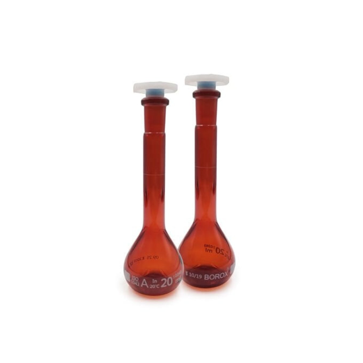 Borox Amber Cam Balon Joje 20 ml - PP Tıpalı - Class A Sertifikalı - 2 Adet/Paket