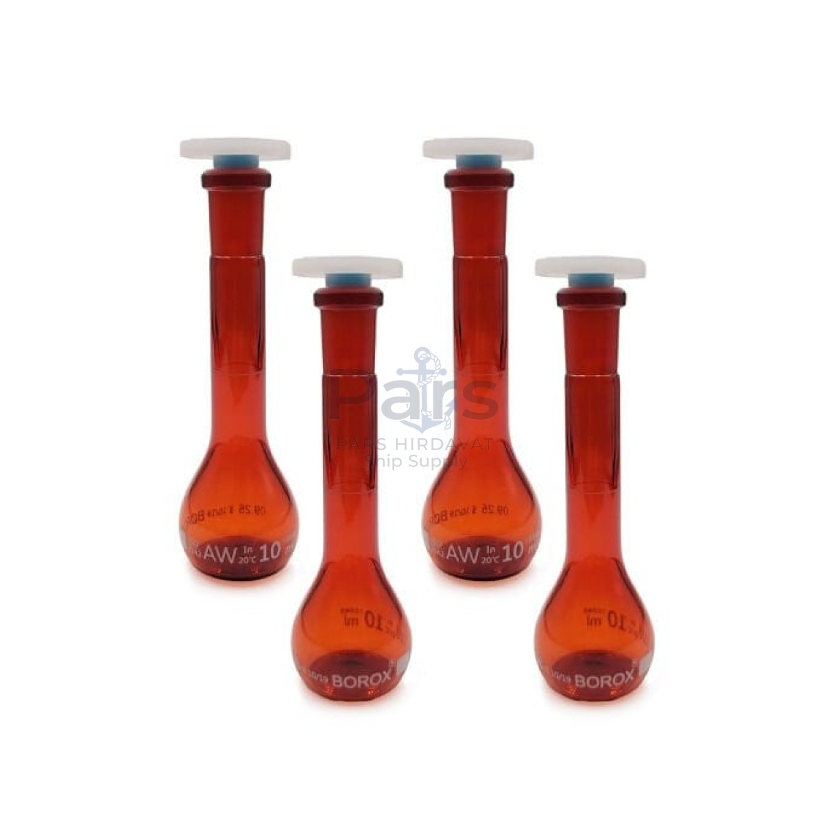 Borox Amber Cam Balon Joje 10 ml - PP Tıpalı - Class A Sertifikalı - 4 pcs/Paket