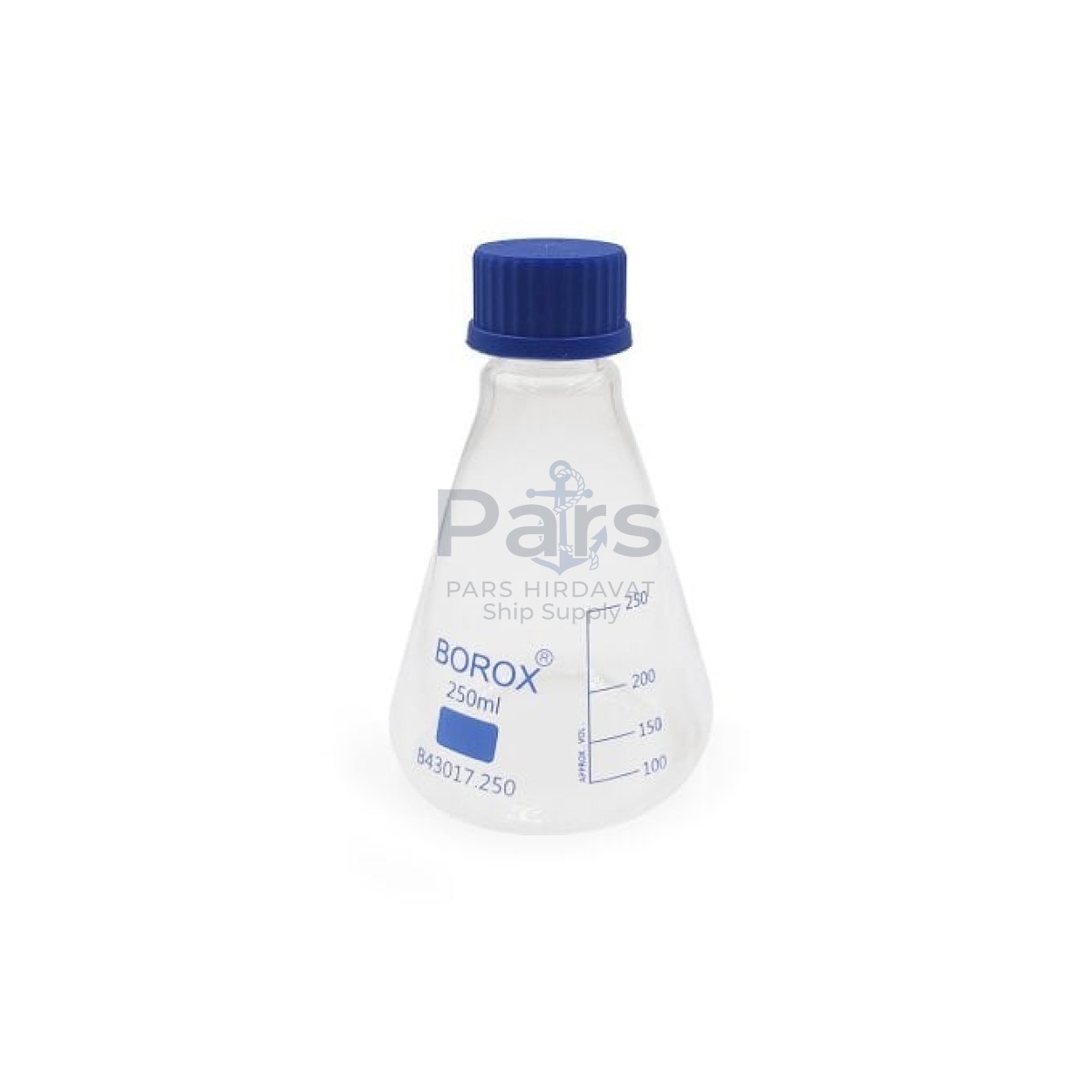 Borox Cam Erlen 250 ml - Erlenmeyer Flask Vida Kapaklı