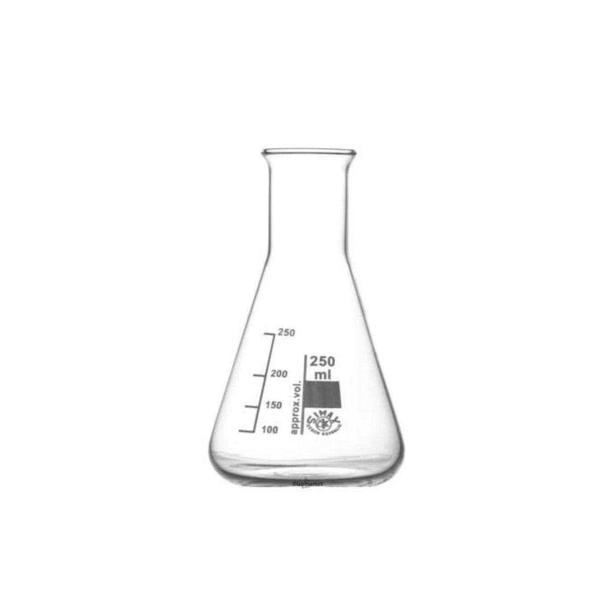 Simax Cam Erlen 250 ml - Erlenmeyer Flask Dar Boyunlu