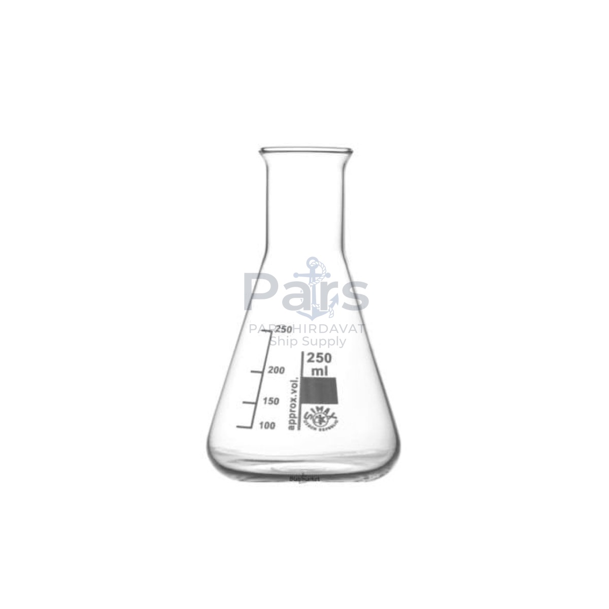 Simax Cam Erlen 250 ml - Erlenmeyer Flask Dar Boyunlu