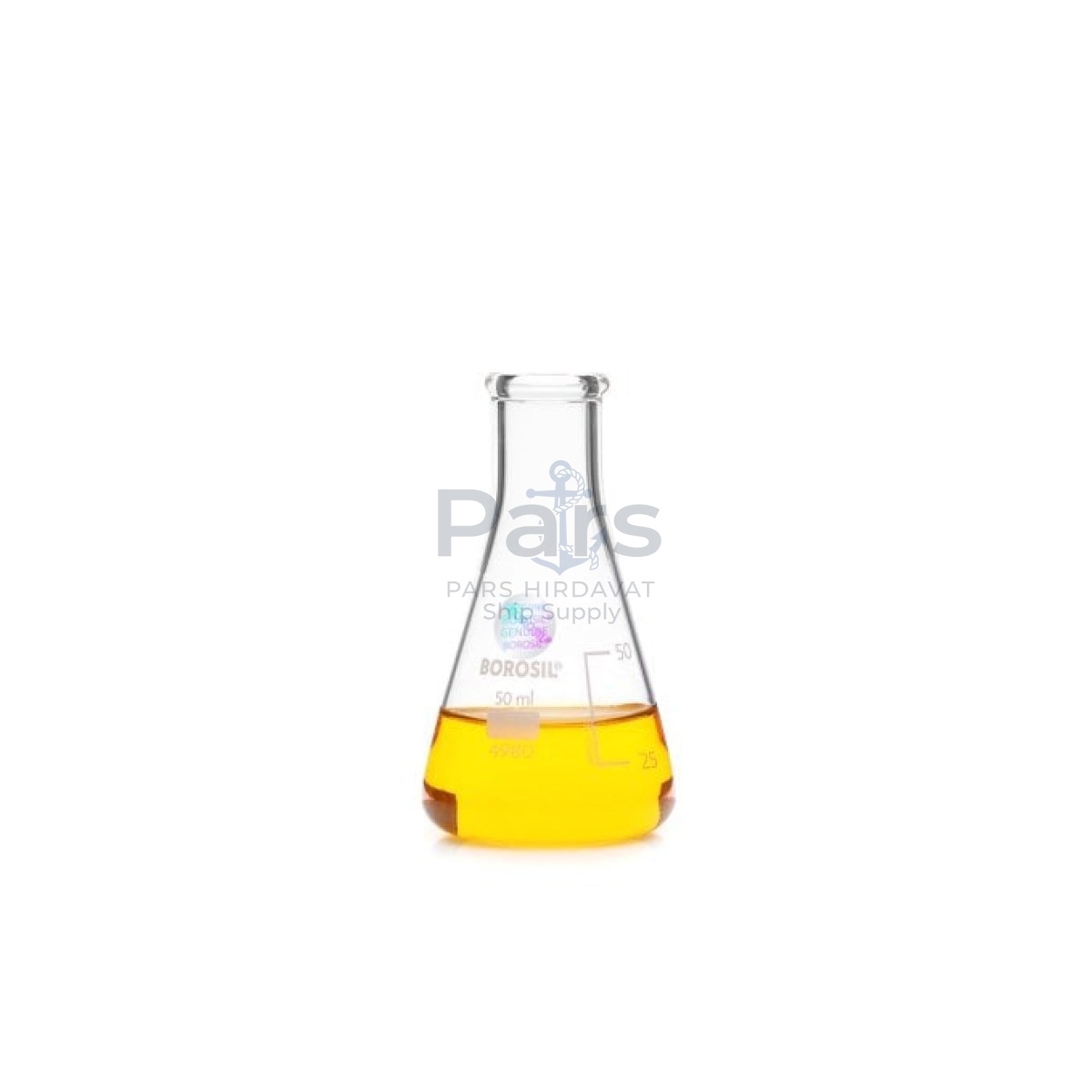 Borosil Cam Erlen 50 ml - Erlenmeyer Flask Dar Boyunlu
