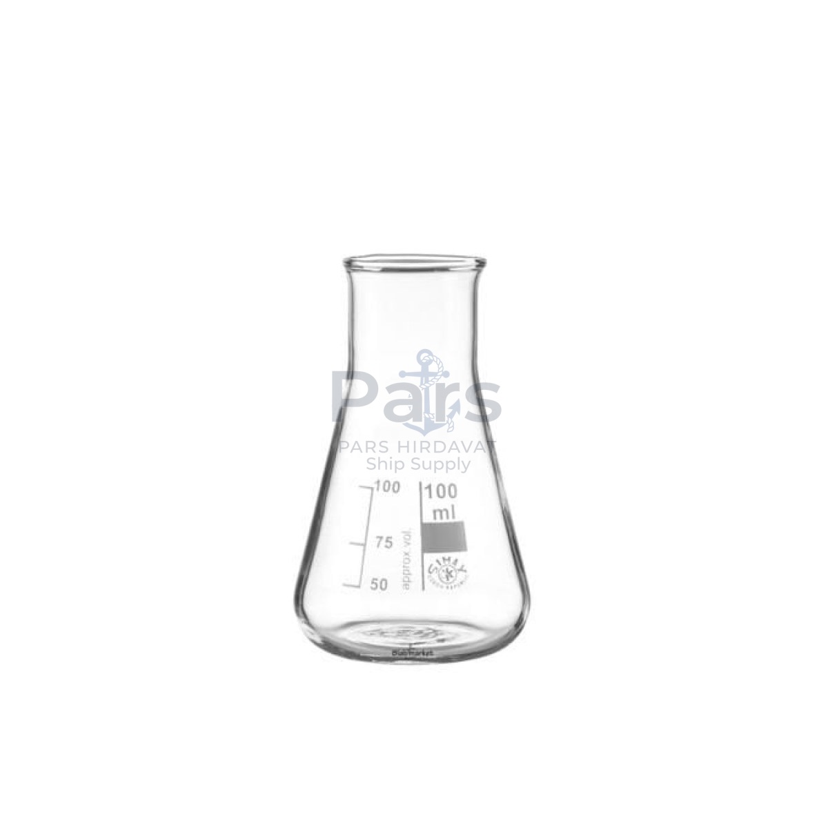 Simax Cam Erlen 100 ml - Erlenmeyer Flask Geniş Boyunlu