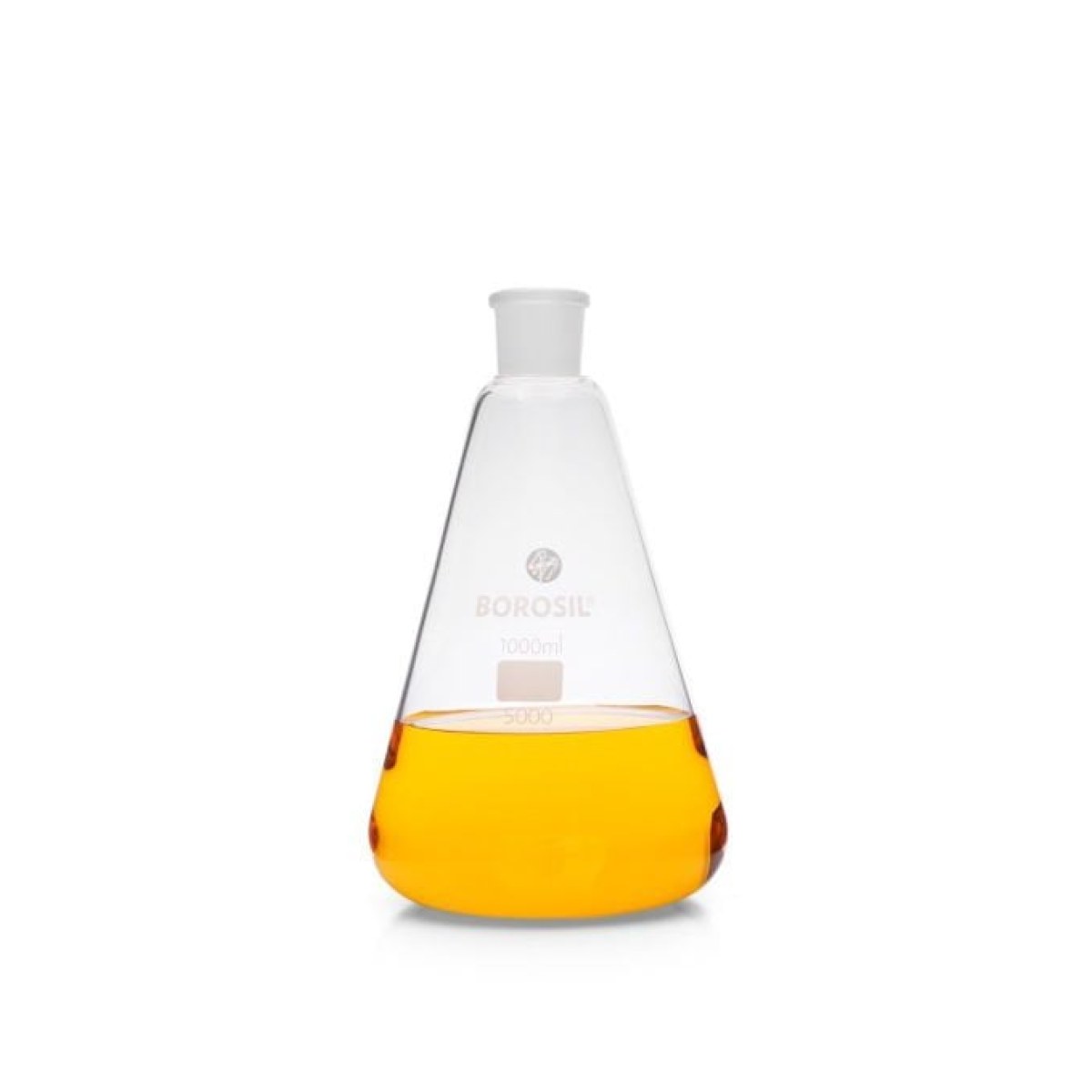 Borosil Cam Erlen Şilifli 1000 ml - Erlenmeyer Flask
