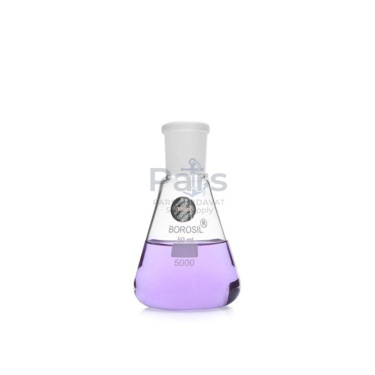 Borosil Cam Erlen Şilifli 50 ml - Erlenmeyer Flask