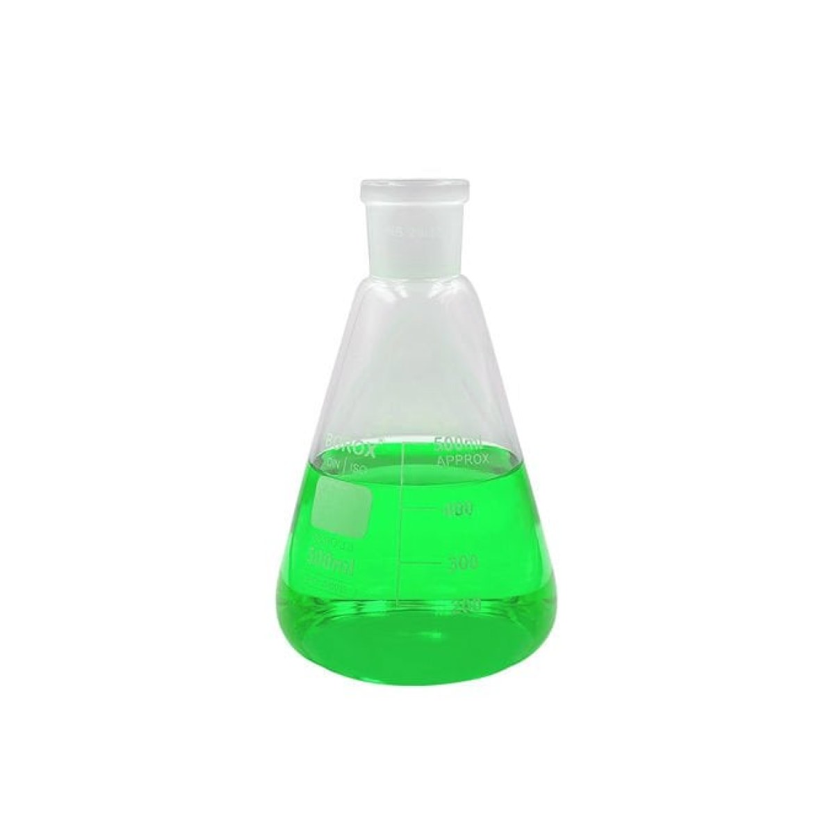 Borox Cam Erlen Şilifli 500 ml - 29/32 Şilifli Erlenmayer - Erlenmeyer Flask