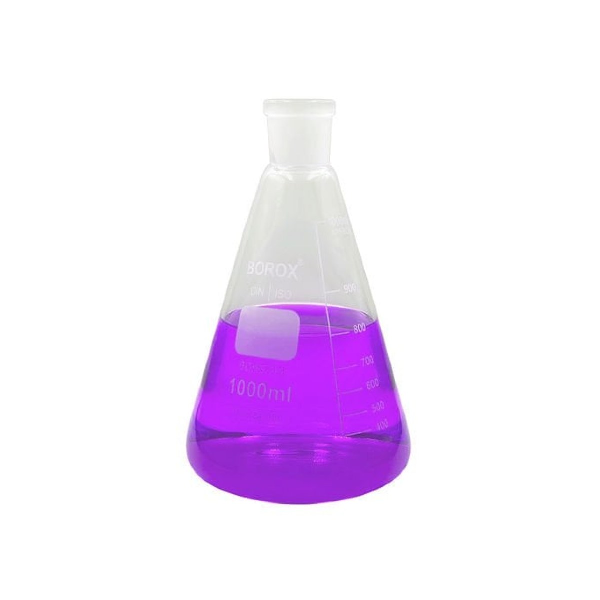 Borox Cam Erlen Şilifli 1000 ml - 29/32 Şilifli Erlenmayer - Erlenmeyer Flask