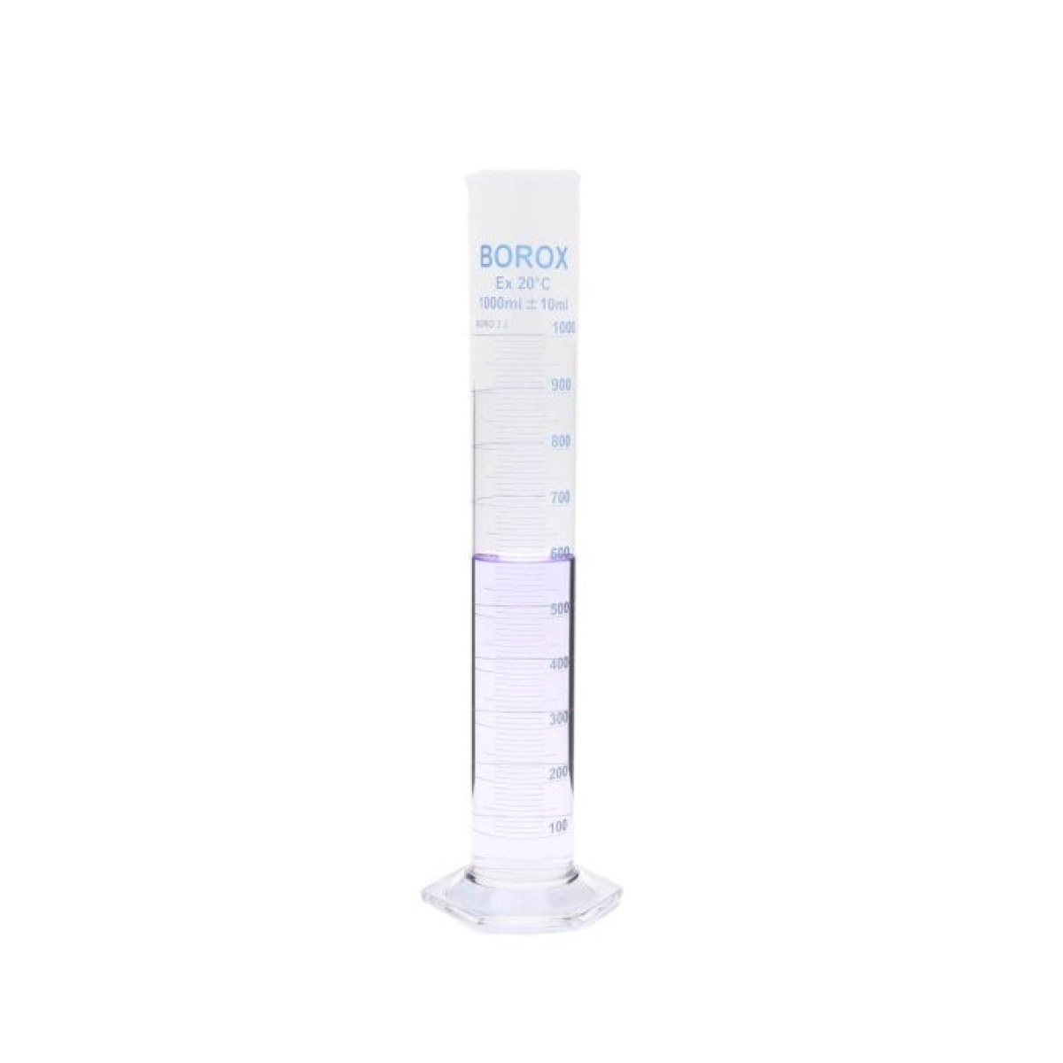 Borox Cam Mezür 1000 ml Uzun - Dereceli Silindir Blue Skala