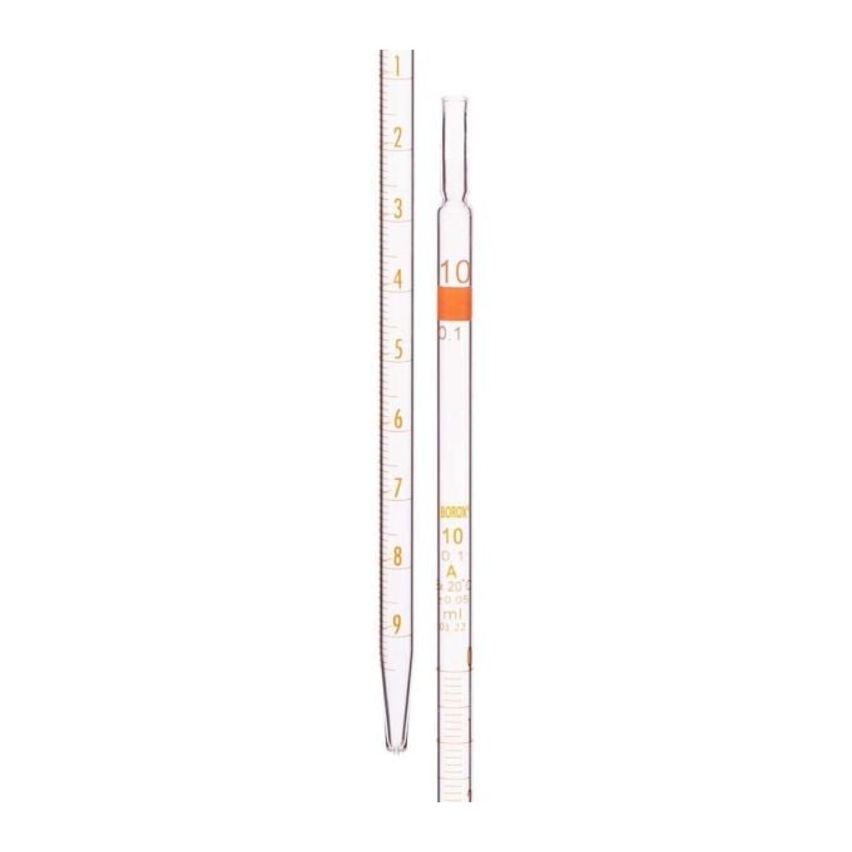 Borox Cam Dereceli Pipet 5 ml - Serolojik Pipet - Class A Sertifikalı - 10 pcs/Paket