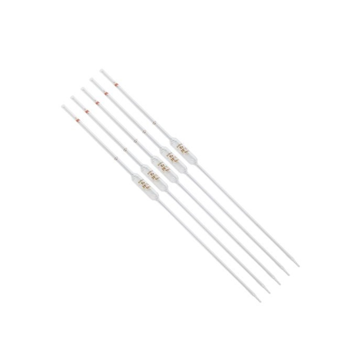 Borox Cam Bullu Pipet 1 ml - 5pcs-paket - Volumetrik Pipet