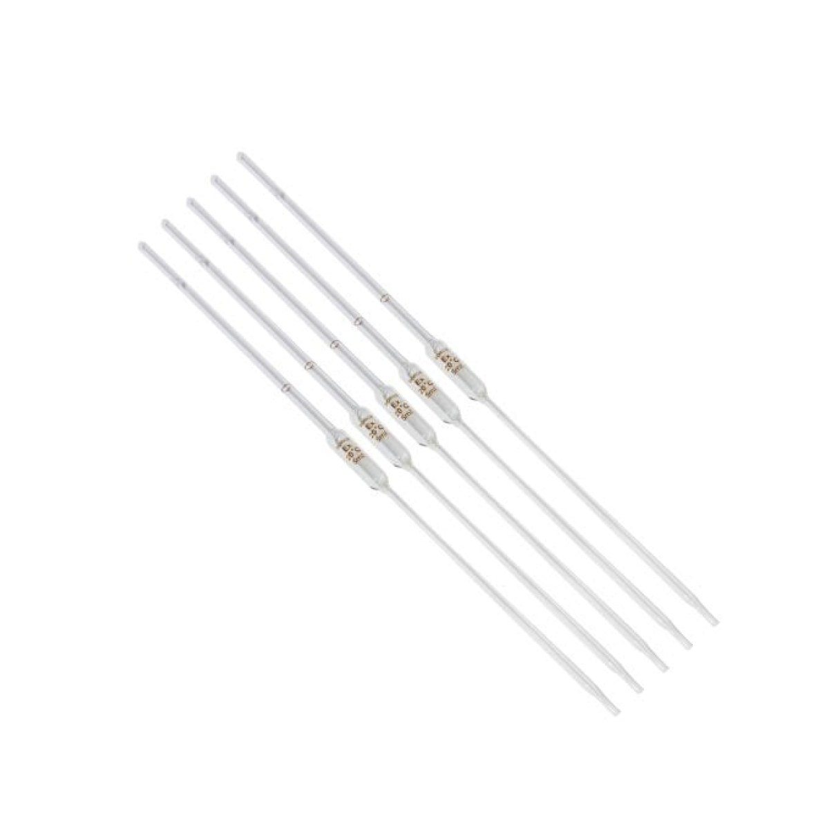 Borox Cam Bullu Pipet 5 ml - 5pcs-paket - Volumetrik Pipet