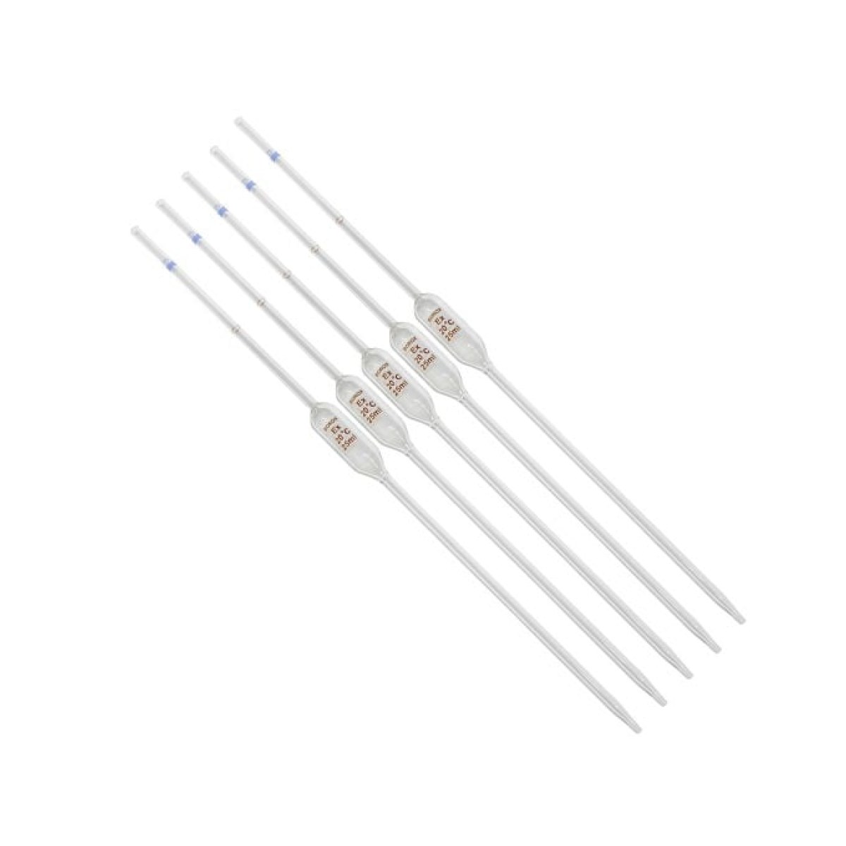 Borox Cam Bullu Pipet 25 ml - 5adet-paket - Volumetrik Pipet