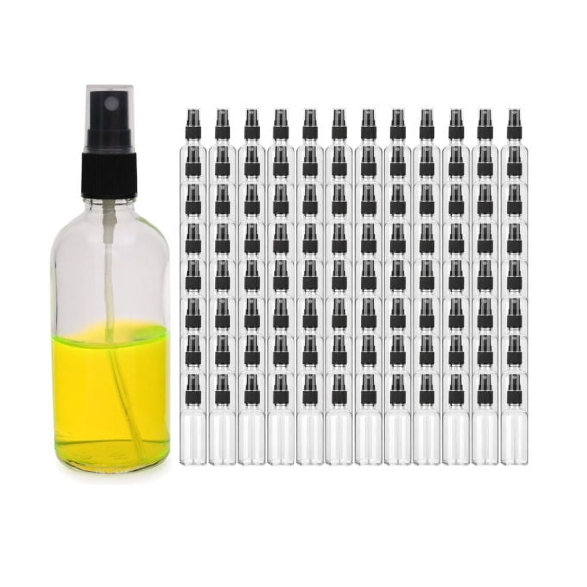 Borox Cam Sprey Şişesi 100 ml - Spreyli Kolonya Şişe 100 cc - 100 pcs Toptan