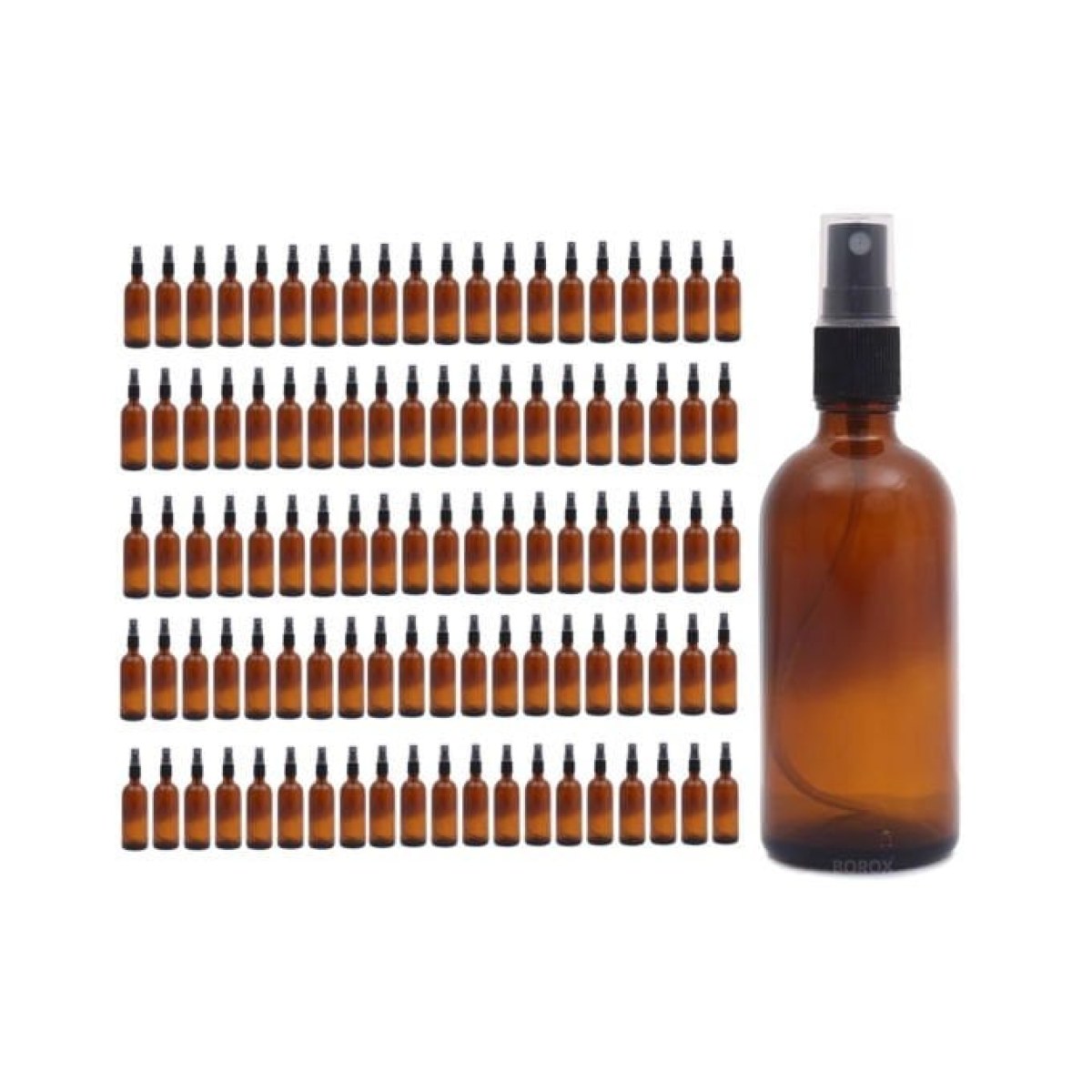 Borox Amber Cam Sprey Şişe 100ml - Spreyli Kolonya Şişe 100lü