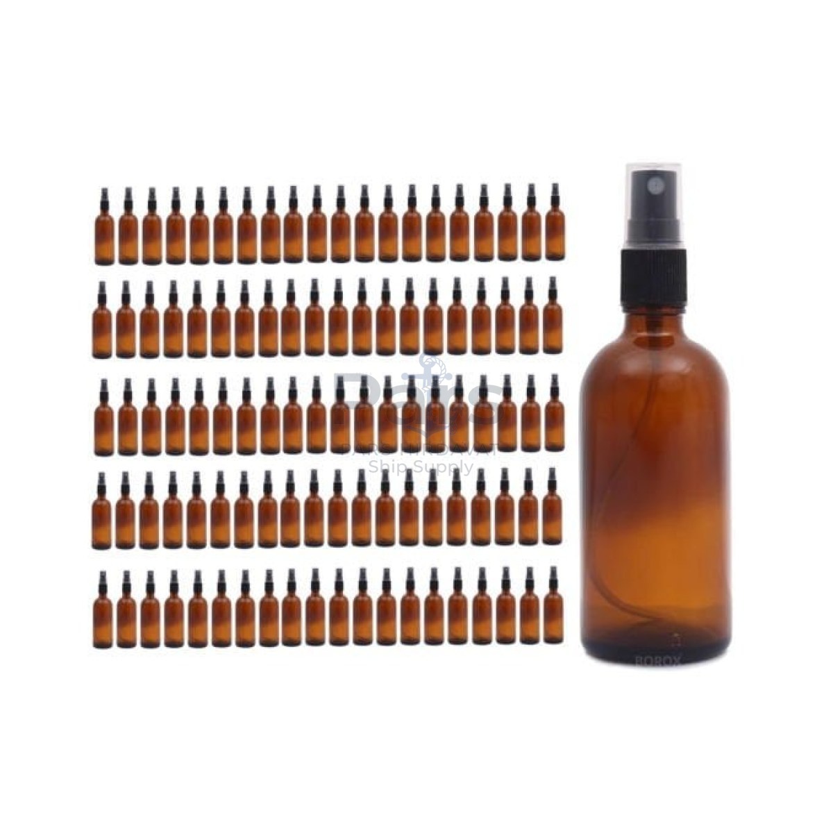 Borox Amber Cam Sprey Şişe 100ml - Spreyli Kolonya Şişe 100lü