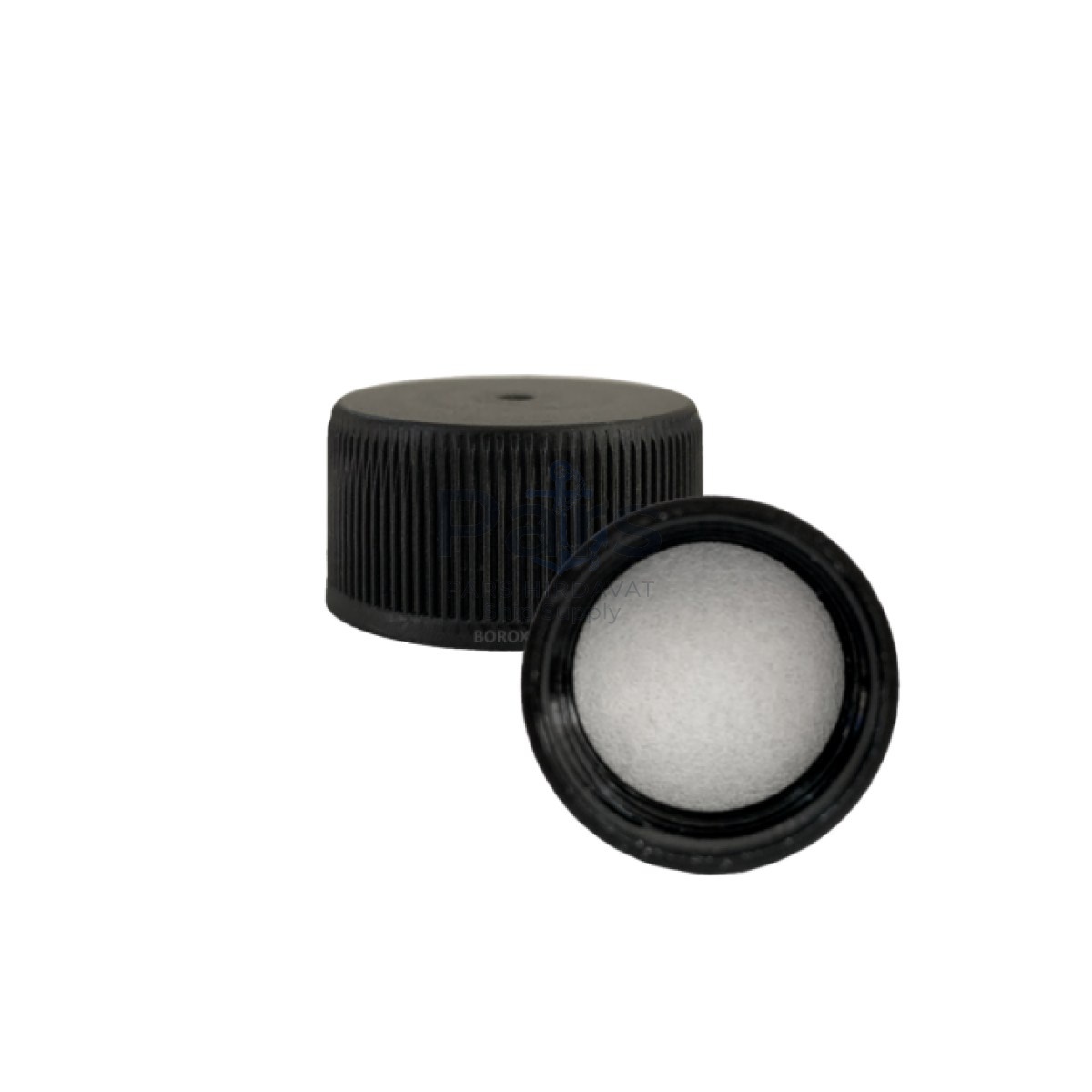 25pp Black Kilitsiz Kapak - PE Gasketlı - 25 mm Ağızlı Şişeler İçin Uygundur