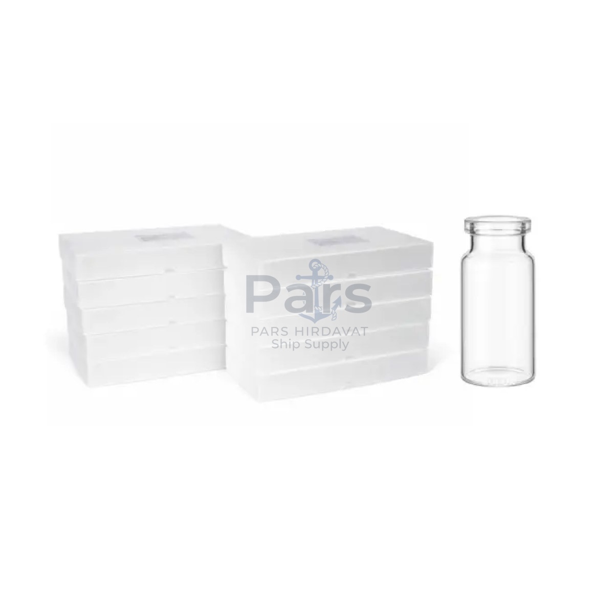 Borox Cam Şişe 10ml - Crimp Vial ND20 - Şeffaf - Dibi Düz - 1000 pcs Toptan