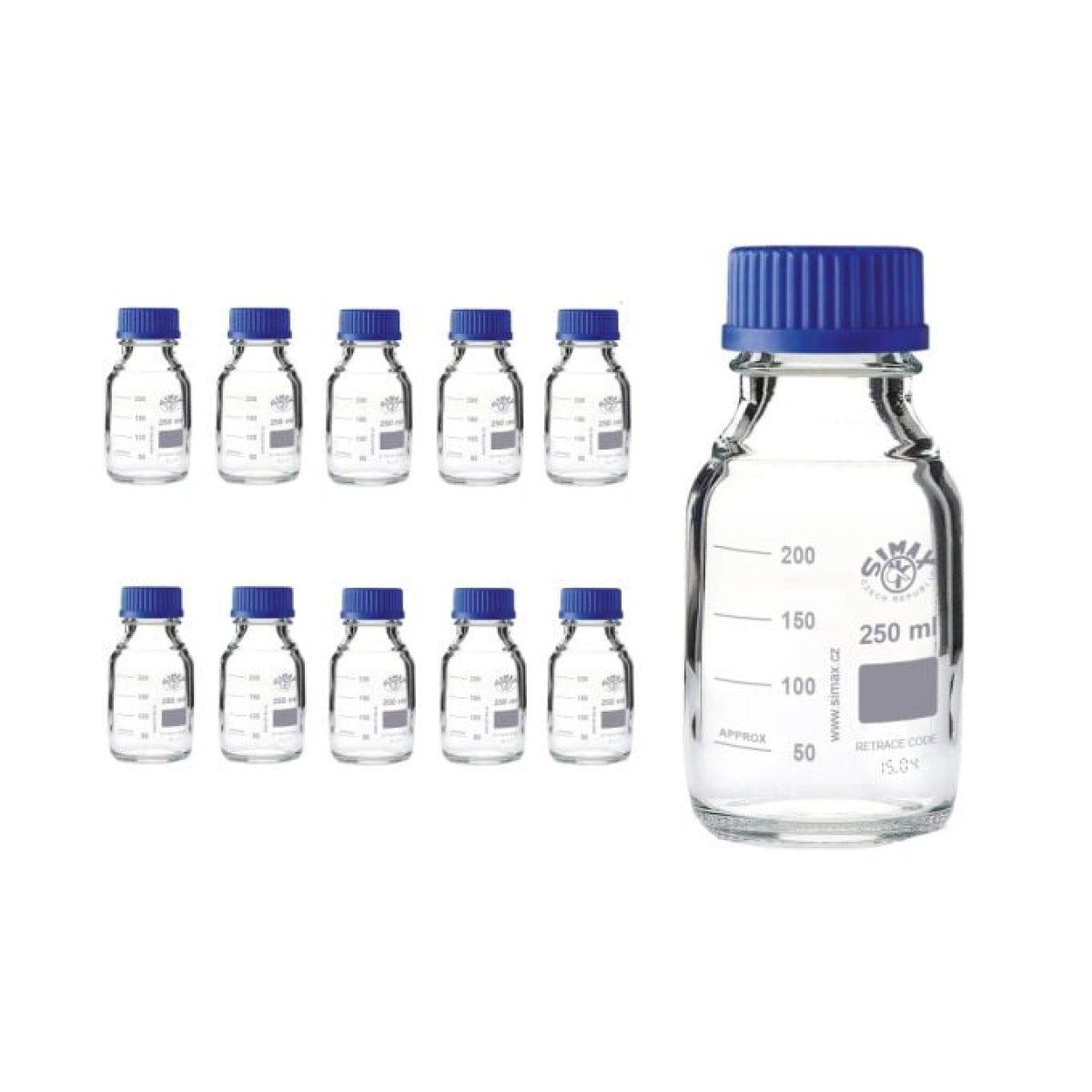 Simax Cam Otoklav Şişe 500 ml - Vida Kapaklı Boş Şişe - 10 pcs Toptan