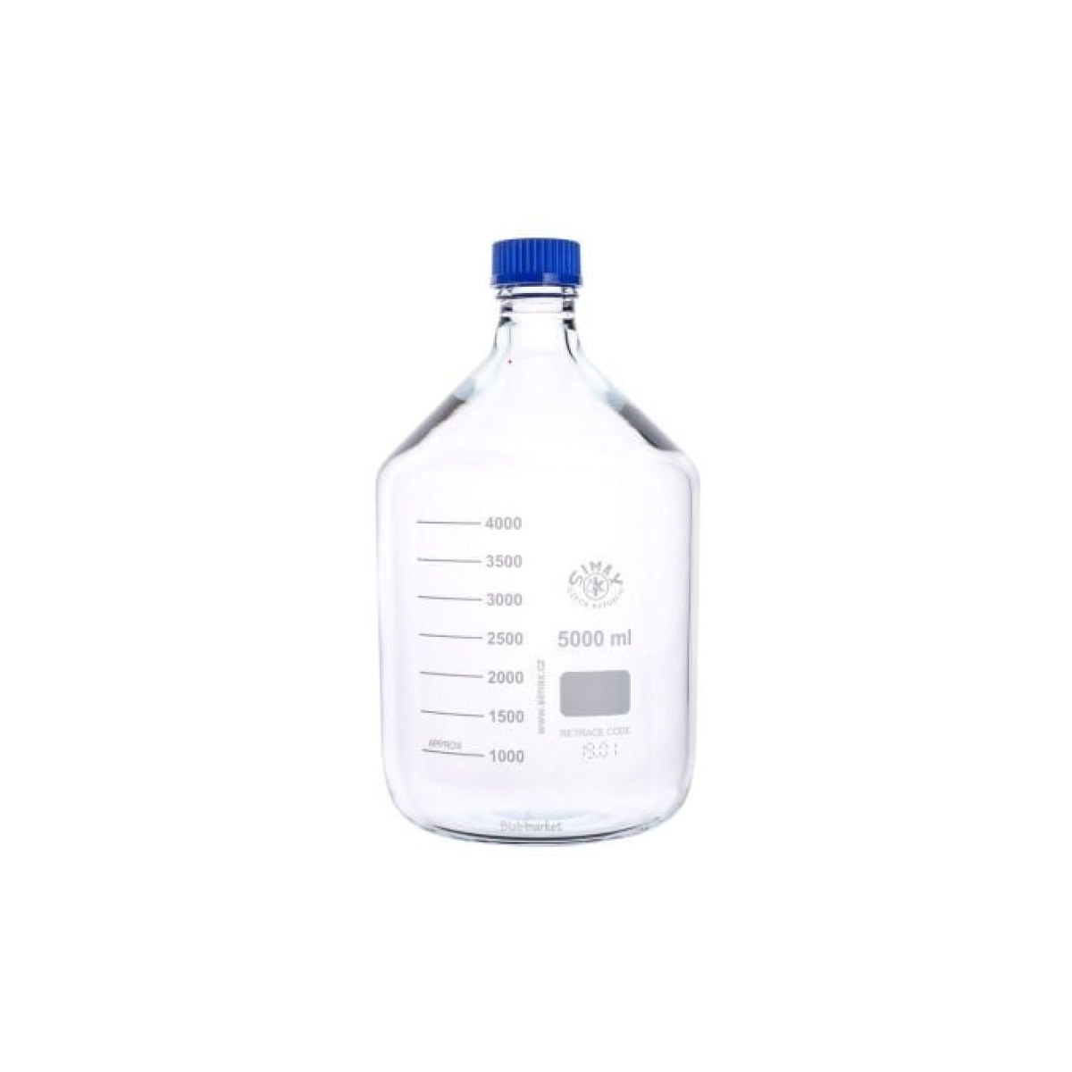Simax Cam Otoklav Şişe 5000 ml - Vida Kapaklı Boş Şişe