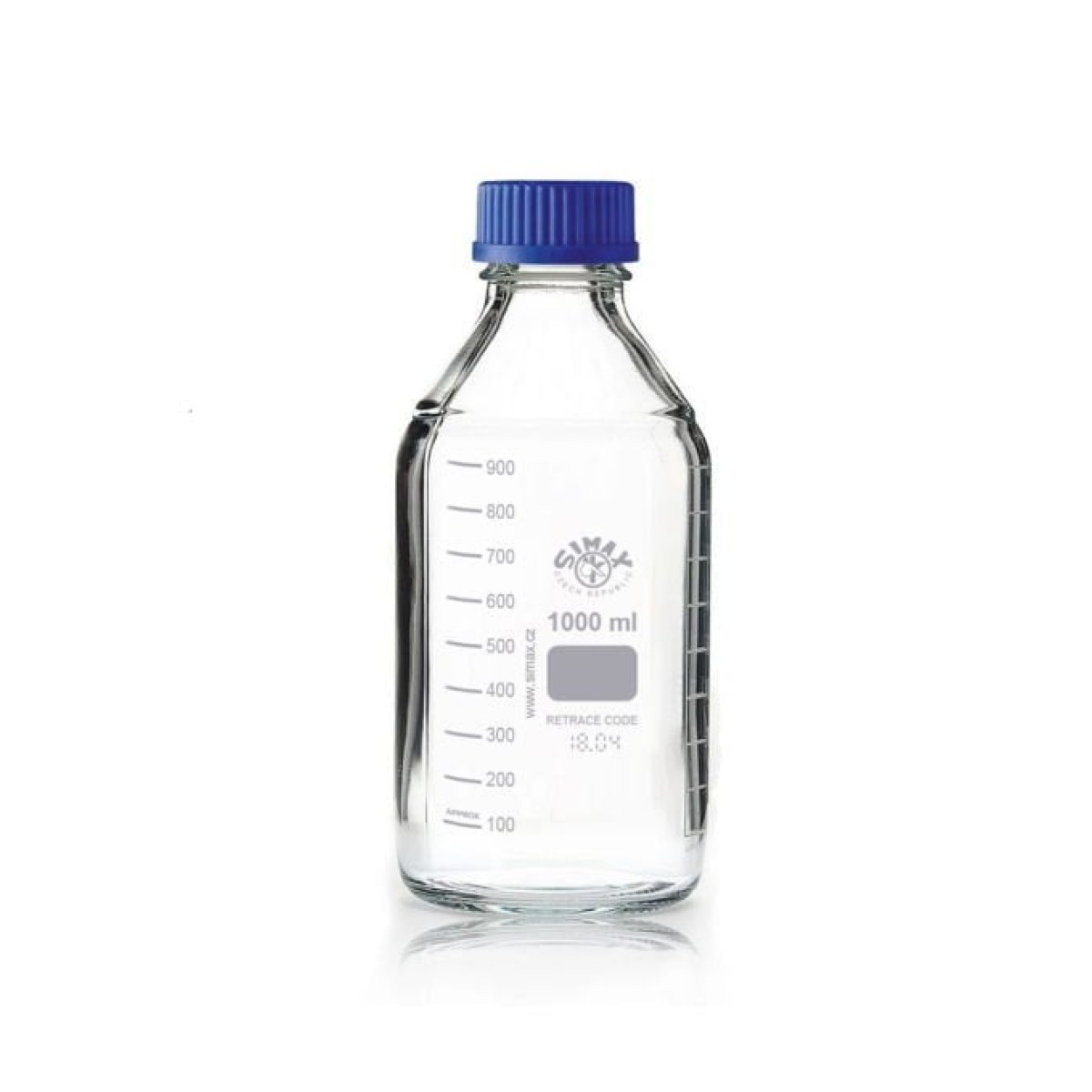 Simax Cam Otoklav Şişe 1000 ml - Vida Kapaklı Boş Şişe