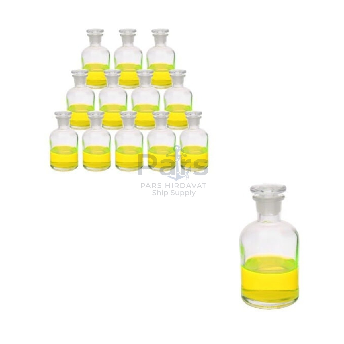Borox Cam Miyar Şişe 125ml - Şilifli Cam Tıpalı Şişe 12 pcs