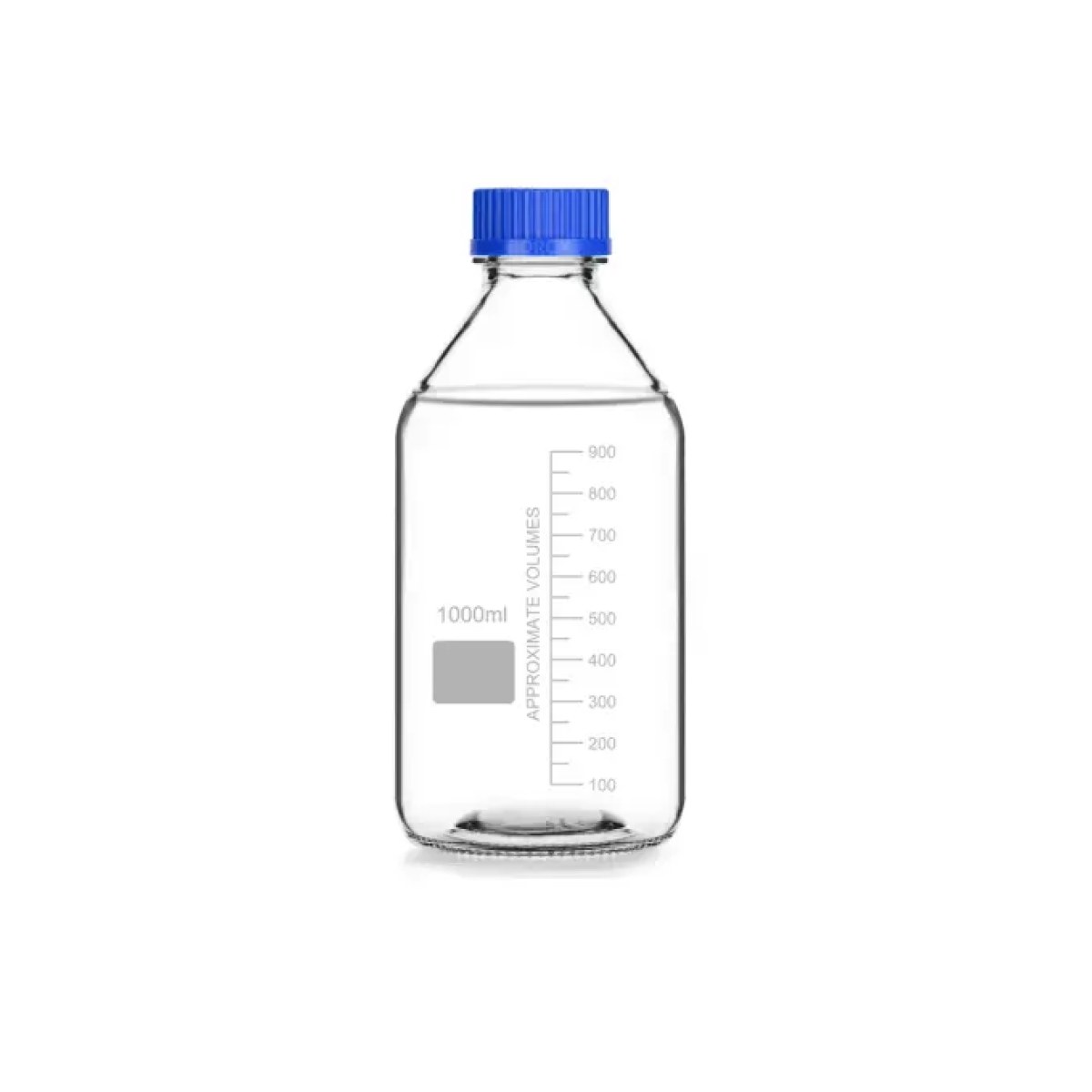 Borox Cam Şişe 1000 ml - Vida Kapaklı Boş Numune Şişesi - Otoklav Şişe