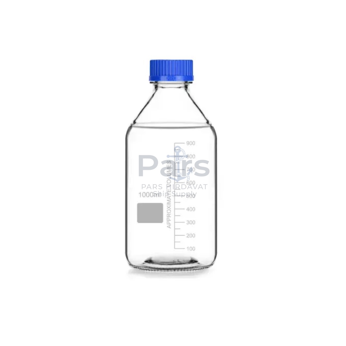 Borox Cam Şişe 1000 ml - Vida Kapaklı Boş Numune Şişesi - Otoklav Şişe