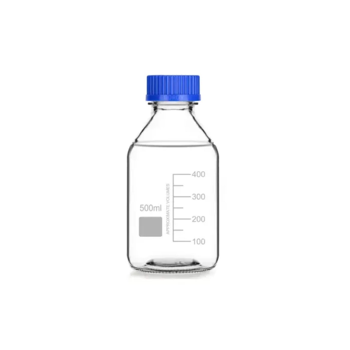 Borox Cam Şişe 500 ml - Vida Kapaklı Boş Numune Şişesi - Otoklav Şişe