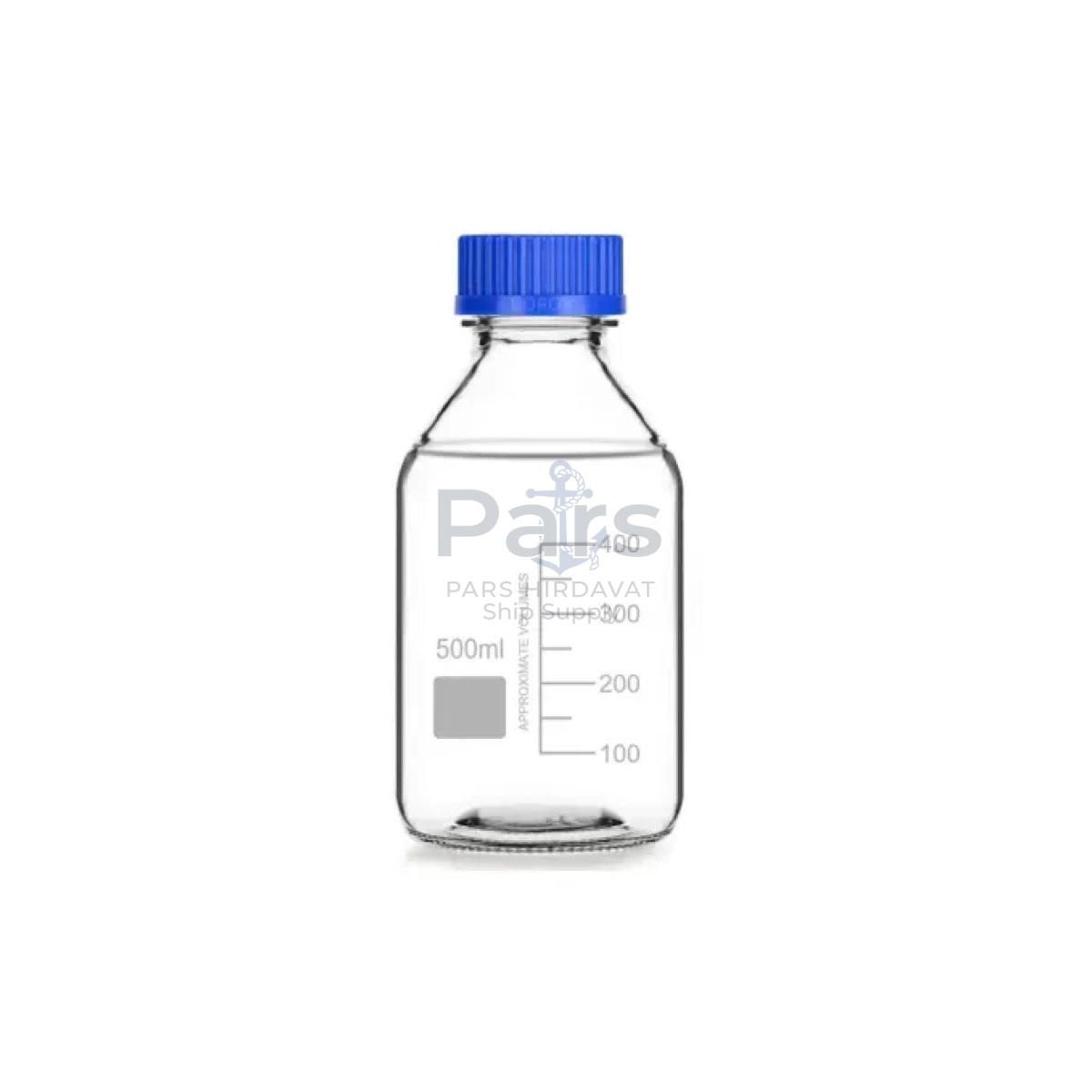 Borox Cam Şişe 500 ml - Vida Kapaklı Boş Numune Şişesi - Otoklav Şişe